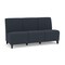 Lesro Siena Lounge Reception Armless 3 Seat Tandem Seating No Center Arms, Black, RS Night Sky Upholstery SN3102 - alternate 1